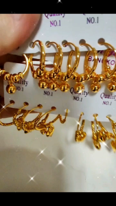 Subang bulat Emas bangkok earring