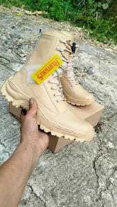 Rumaos Ankle Boots Krem & Sepatu PDL Kemhan ASN Pol PP Kulit