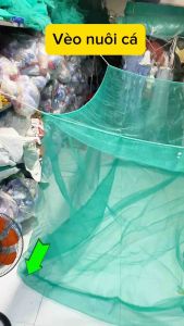 Vèo nuôi cá nuôi ốc mắt lưới 4li có nắp đậy kích thướt có 2 x 4m - 2 x 3m - 2 x 2m Mùng nuôi cá Tráng nuôi cá