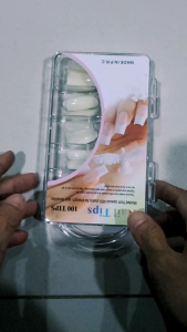 KUKU PALSU FULL isi 100pcs COVER BAHAN AKRILIK DENGAN KOTAK PENYIMPANAN UNTUK NAIL ART