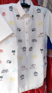 short sleeve barong Tagalog for adult