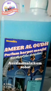 Parfum Karpet Masjid Aroma AMEER AL OUDH Non Alkohol Plus Disinfektan 1 Liter