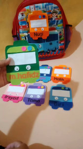 PIN/BROSS TAS SEKOLAH. aplikasi siap tempel