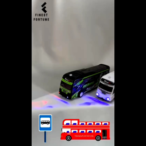 Mainan Mobil Bus Basuri TELOLET Ada Musik dan Lampu