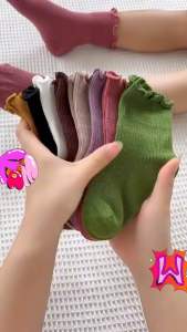 Tất Viền Bèo Vintage Nhiều Màu Sắc Cho Bé Gái - Vớ Phối Giày Búp Bê Cho Bé [BM]