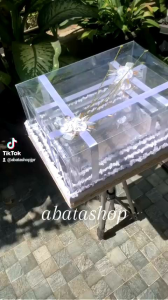 4pcs Baki Hantana Lengkap Dengan Tutup & Hiasan // Box Hantaran Seserahan Pernikahan