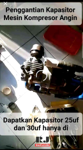Kapasitor 25uf 30uf 35uf Kompresor Angin Lakoni Imola Fresco Capacitor Starting Compressor