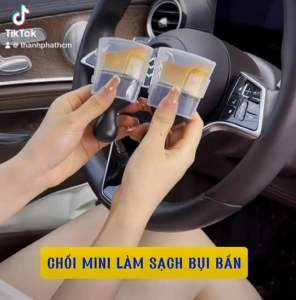 Chổi cọ mini sợi lông mềm vệ sinh nội thất ô tô làm sạch khe cửa gió điều hòa bảng điều khiển bàn phím máy tính