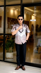 Kemeja Batik Lengan Pendek Model Terbaru 2025 Bahan Signature Ukuran M L XL XXL Bahan Halus Dan Adem Batik Formal Baju formal Batik kerja Sragam Hajatan