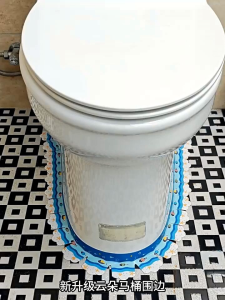 Stiker Tempelan Closet Wastafel Anti Panas / Sticker Kloset Duduk strip Penutup Sela penyerep Air