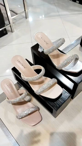 LAVIOLA‼️ sandal wanita pesta heels 9cm mewah blink blink