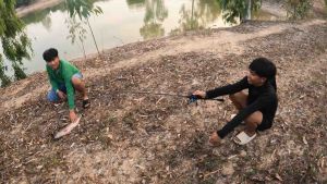 🔥 กบตีนเตะ SNIPER เบ็ดทางเดียว การ์ดกันสวะ เตะจิ๋วแก้คัน เบ็ดทางเดียว โครงลวด คันไม้คันมือ ขนาด 7 ซม. น้ำหนัก 11 กรัม