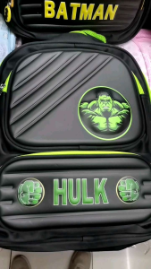 14 Inches School Backpack for Kids Boys with 3 Compartments and Side Pockets for Grade Schoolers Elementary Cartoon