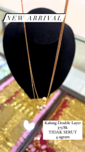 Kalung Liontin Set & Kalung Double Layer: Pilihan Emas Asli untuk Wanita