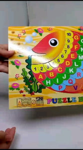 Malva Kayla Toys Puzzle Kayu Alphabet Ikan
