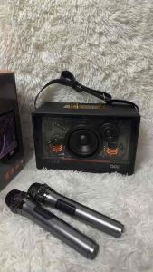 รุ่นใหม่ล่าสุด ลำโพงบลูทูธไร้สาย SK-2066A มีสายสะพาย แถมไมค์ลอย2อัน ตู้โปร่งใส 30W พร้อมส่ง