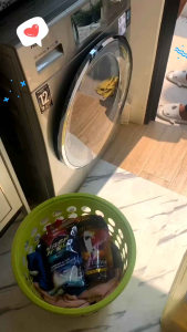 Wash World วอชเวิล์ด สูตรใหม่ "พรีเมี่ยม" (HEXA) น้ำยาปรับผ้านุ่ม สีฟ้า กลิ่น Morning Fresh มอนิ่ง เฟรช x1แกลอน 500ml.