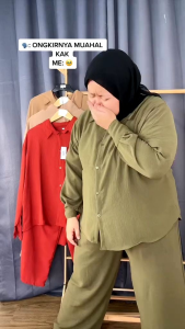 SETELAN JUMBO CRINKLE XXXXL LD 130 - 140 CM