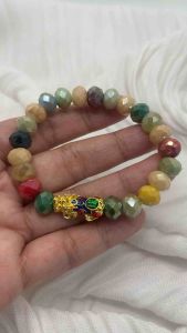 Pi yao with Mixed Crystal Money Magnet Bracelet