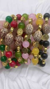 Buto ng Sinukuan /St.Benedict with Multiple Agate Beads Bracelet