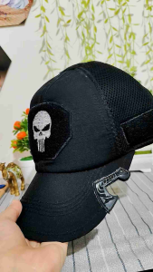 topi tactical coak combinasi logo punisher hitam new produk topi baseball