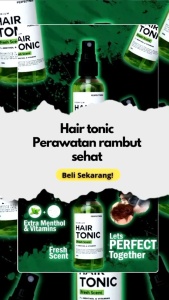 HAIRNIC - HAIR TONIC TERBAIK 100ML Perawatan Rambut Rontok Dan Menguatkan Rambut