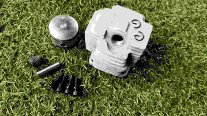 ชุดเสื้อสูบลูกสูบแหวนเครื่องตัดหญ้า (แบบครบชุด)ใช้กับเครื่องตัดหญ้า 2 จังหวะ รุ่น กระทิงดำ BC411EB ของแท้