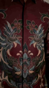 Baju Batik Kemeja Pria Lengan Panjang Premium size M L XL XXL