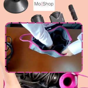 Storage Dyson Hair Dryer Denim Canvas Waterproof Hair Curler Strengthening Hair Tools Storage Bag