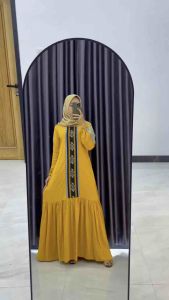 Gamis syakira elta tenun baju lebaran couple