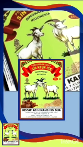 Kecap asin sin nyun hin cap kambing dua asli produk Singkawang Kalbar isi 320ml botol kecil