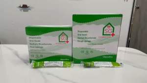 Authentic SG Homecare Oral Swab Rough Sponge with Sodium Bicarbonate