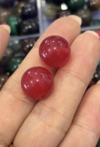 Bán lẻ viên đá mã não đỏ vân đẹp size 14li mic vòng tay làm phụ kiện handmade