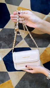 Tas selempang wanita mini cute bahan kulit sintetis mini bags LAURA 1623