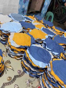 Basahan bilog colored mix printed