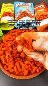 Makaroni Pedas Cekelin 50gr (tanpa Saus) – Snack Renyah – Makaroni Kering Pedas Original