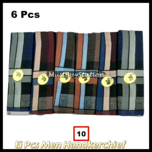 MBS 6 Pcs Elephant Men Handkerchief Sapu Tangan Lelaki