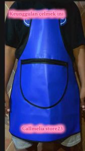 Çelmek apron bahan oscar/çelmek masak anti air/celmek kulit sintesis/çelmek Saku resleting