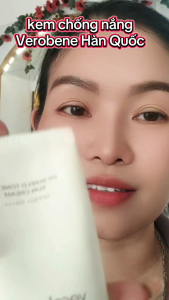 Kem chống nắng Verobene Hàn Quốc SPF 50+ PA+++ Nâng tone rạng rỡ không xỉn màu lâu bền.