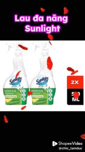Nước lau đa năng Sunlight hương chanh xả chai 500ml