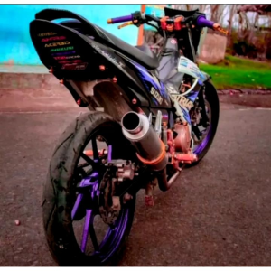 Sambungan undertrail satria fu/penutup spakbor belakang custom/selancar Satria Fu