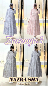 (9) GAGIL ZAVANYA AZALEANA Baju Dress Katun Garmen Wanita Muslimah Zavanya 3 Dress By Gagil. Nazra Sha