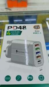 FAST CHARGER 4 USB 1 TYPE C (KEPALA CHARGER) USB CHARGER