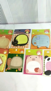 Sticky Notes Animal/Tempelan Kertas Catatan Memo Note Karakter Animal Lucu Unik Foto Paper Stationary
