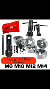 Gagang Senai Handle Senay 1inch 25mm Set Mata Snai Snay Drat Luar M8 M10 M12 M14 Grip On
