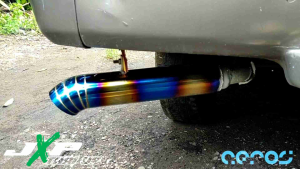 80cm Universal Exhaust Titanium Tip Made in Thailand Muffler For Car