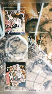 Stiker kertas peta kompas jurnal vintage ukuran A6 sticker doff murah