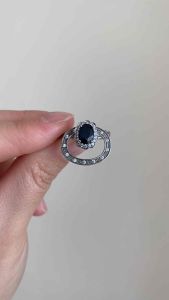s925 Silver Sapphire Ring