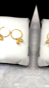 Bundara Ta-1617 Korean style Anti wanita titanium bandul kacang Anting Gantung Motif Pentul Kacang