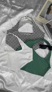 Wร้อมส่ง Baby Crop รหัส S2 𖧧༉‧🌥🍐 คล้องคอแซ่บแซ่บ 🔥